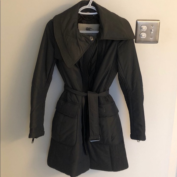 Burberry Jackets & Blazers - Authentic Gray with Metallic Hue Burberry Coat